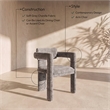 Meridian Furniture Brenda Grey Chenille Fabric Dining Chair (Set of 2)