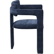 Meridian Furniture Brenda Navy Chenille Fabric Dining Chair (Set of 2)