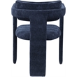 Meridian Furniture Brenda Navy Chenille Fabric Dining Chair (Set of 2)
