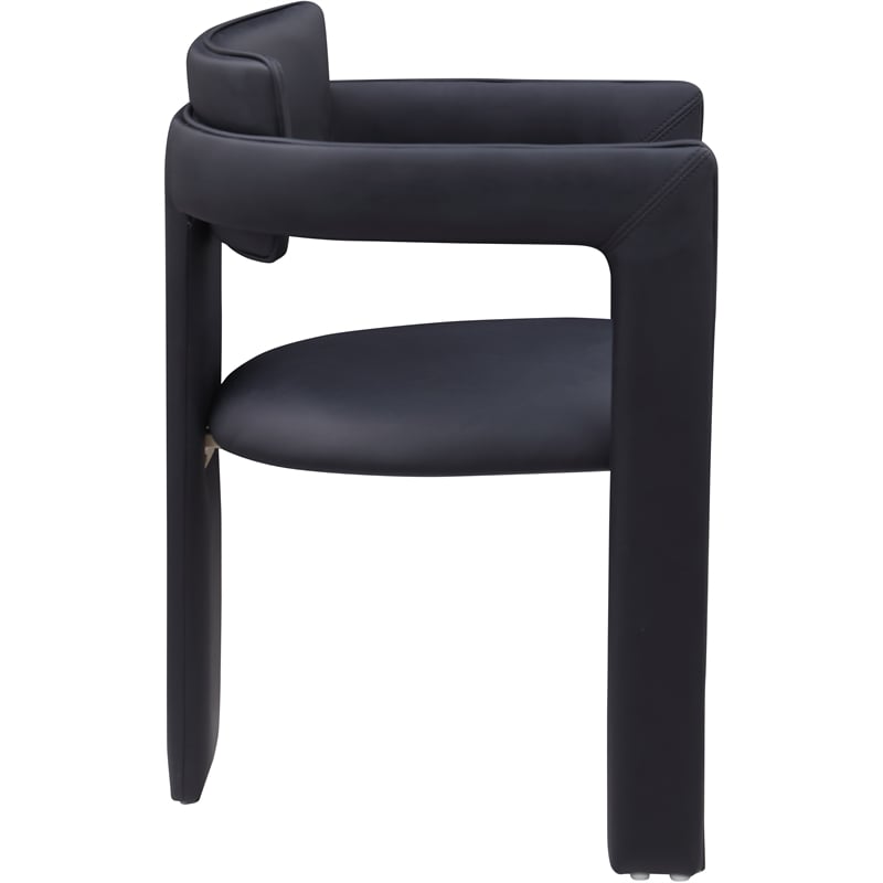 Meridian Furniture Brenda Black Vegan Leather Dining Chair (Set of 2)