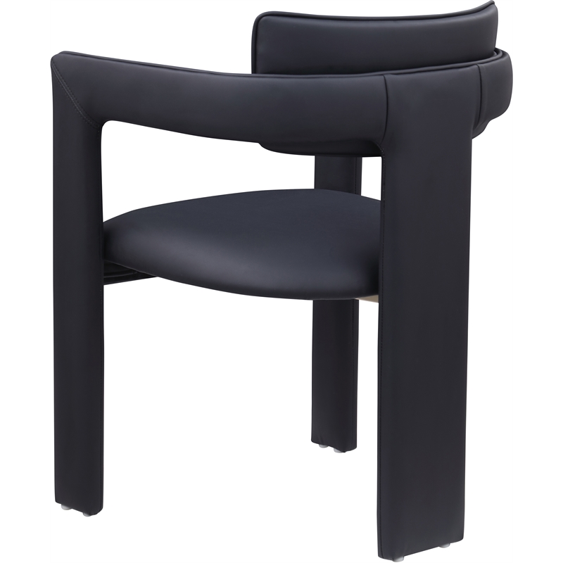 Meridian Furniture Brenda Black Vegan Leather Dining Chair (Set of 2)