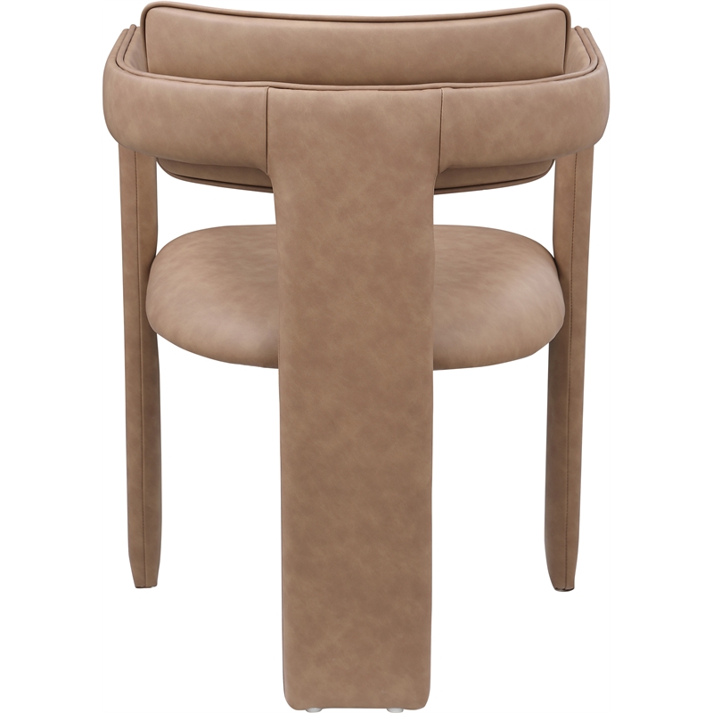 Meridian Furniture Brenda Brown Vegan Leather Dining Chair (Set of 2)