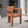 Meridian Furniture Brenda Cognac Vegan Leather Dining Chair (Set of 2)