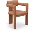 Meridian Furniture Brenda Cognac Vegan Leather Dining Chair (Set of 2)