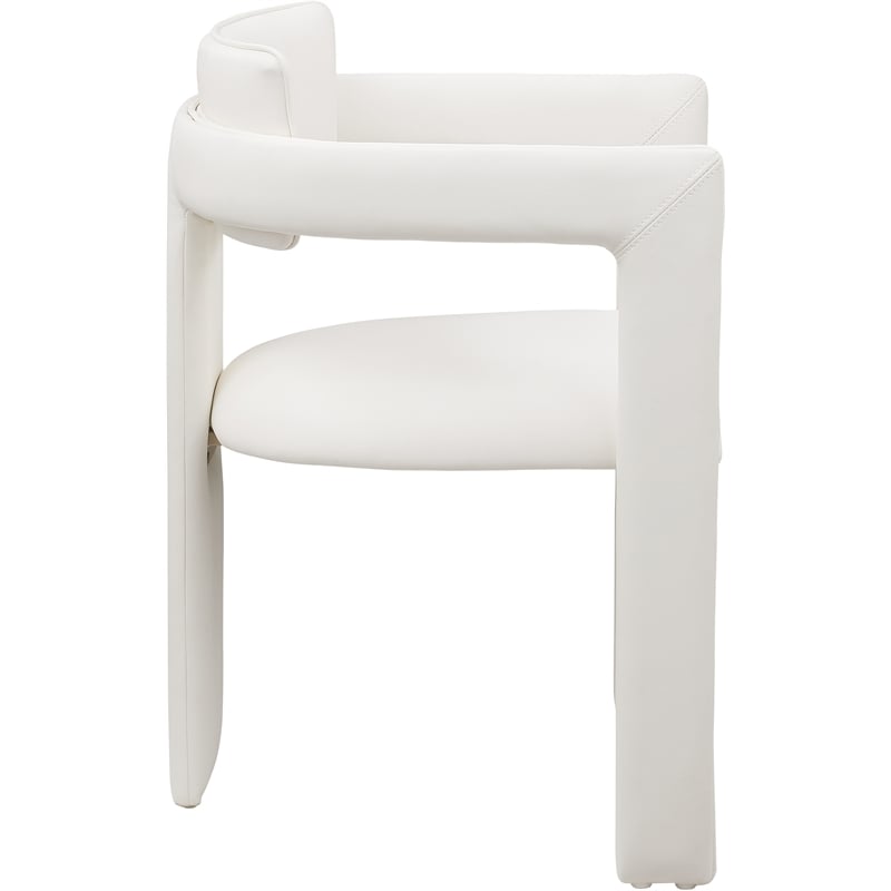 Meridian Furniture Brenda Cream Vegan Leather Dining Chair (Set of 2)