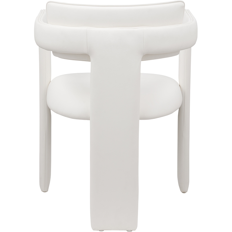 Meridian Furniture Brenda Cream Vegan Leather Dining Chair (Set of 2)