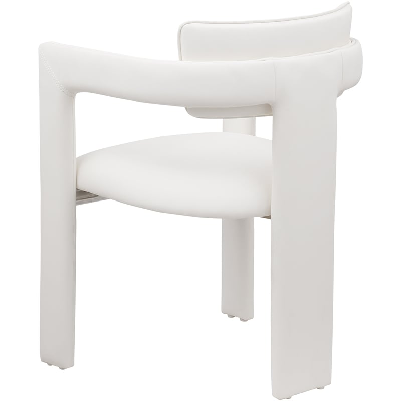 Meridian Furniture Brenda Cream Vegan Leather Dining Chair (Set of 2)
