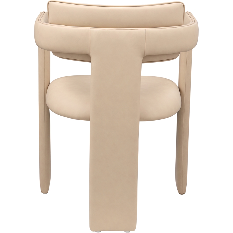 Meridian Furniture Brenda Tan Vegan Leather Dining Chair (Set of 2)