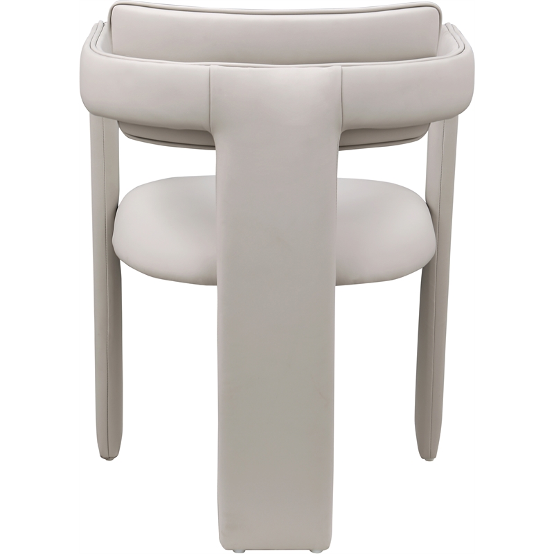 Meridian Furniture Brenda Taupe Vegan Leather Dining Chair (Set of 2)