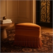 Meridian Furniture Trivoli Cognac Velvet Ottoman/Stool