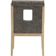Meridian Furniture Gwendolyn Grey Linen Textured Fabric Dining Arm Chair