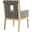 Meridian Furniture Gwendolyn Grey Linen Textured Fabric Dining Arm Chair