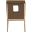Meridian Furniture Gwendolyn Brown Vegan Leather Dining Arm Chair