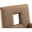 Meridian Furniture Gwendolyn Brown Vegan Leather Dining Arm Chair
