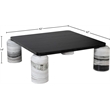 Meridian Furniture Ferrara Panda Genuine Marble and Solid Oak Wood Coffee Table