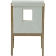 Meridian Furniture Gwendolyn Cream Vegan Leather Dining Arm Chair