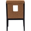 Meridian Furniture Gwendolyn Cognac Vegan Leather Dining Arm Chair