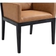 Meridian Furniture Gwendolyn Cognac Vegan Leather Dining Arm Chair