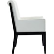 Meridian Furniture Gwendolyn Cream Vegan Leather Dining Arm Chair