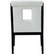Meridian Furniture Gwendolyn Cream Vegan Leather Dining Arm Chair