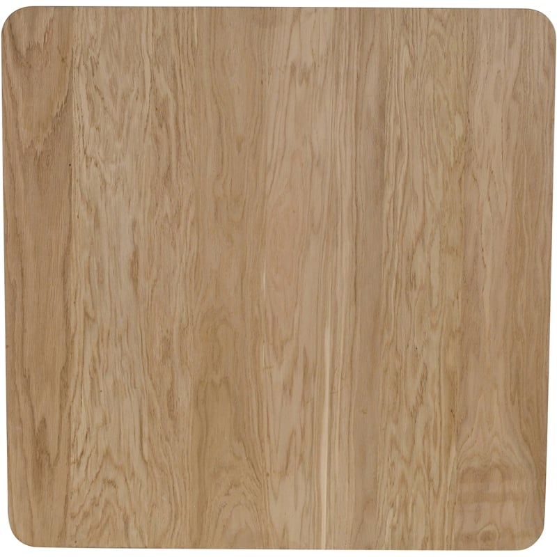 Meridian Furniture Ferrara Beige Genuine Marble and Solid Oak Wood Coffee Table