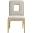 Meridian Furniture Gwendolyn Cream Linen Textured Dining Side Chair (Set of 2)