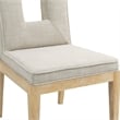 Meridian Furniture Gwendolyn Cream Linen Textured Dining Side Chair (Set of 2)