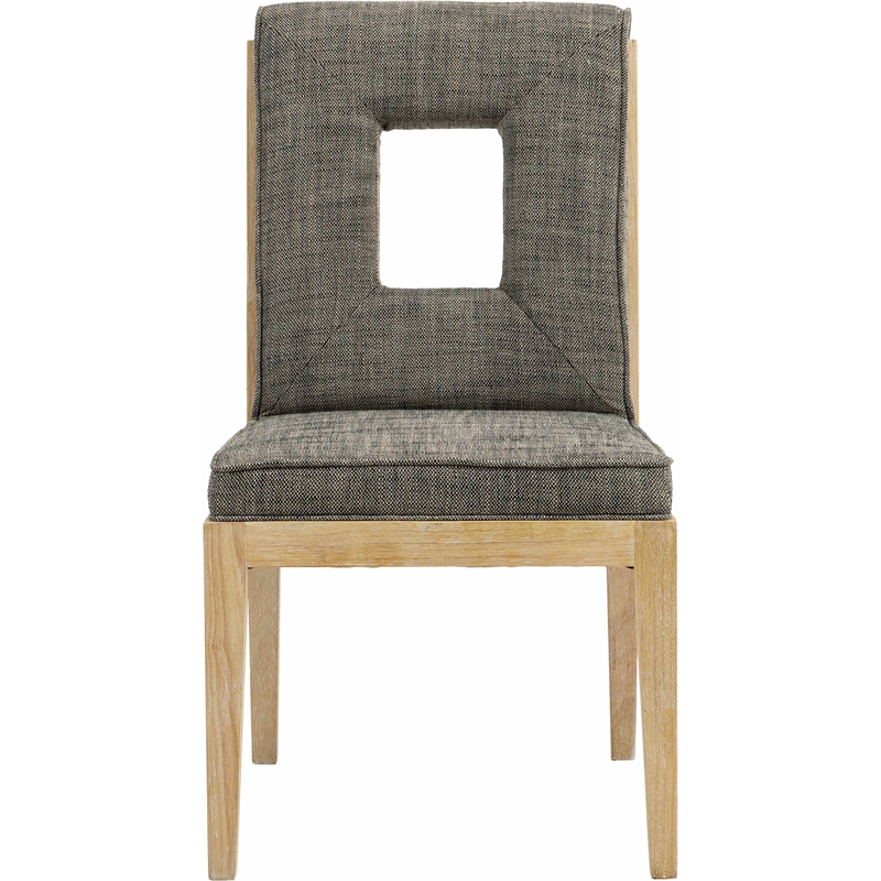Meridian Furniture Gwendolyn Grey Linen Textured Dining Side Chair (Set of 2)