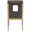 Meridian Furniture Gwendolyn Grey Linen Textured Dining Side Chair (Set of 2)