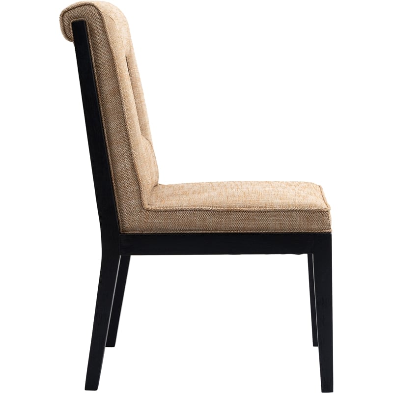 Meridian Furniture Gwendolyn Cognac Linen Textured Dining Side Chair (Set of 2)