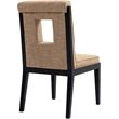 Meridian Furniture Gwendolyn Cognac Linen Textured Dining Side Chair (Set of 2)