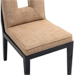 Meridian Furniture Gwendolyn Cognac Linen Textured Dining Side Chair (Set of 2)
