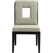 Meridian Furniture Gwendolyn Green Linen Textured Dining Side Chair (Set of 2)