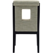 Meridian Furniture Gwendolyn Green Linen Textured Dining Side Chair (Set of 2)
