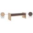 Meridian Furniture Sonia Brown Velour Fur Fabric Bench