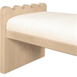 Meridian Furniture Sonia Cream Velour Fur Fabric Bench
