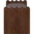 Meridian Furniture Sonia Brown Velour Fur Fabric Bench
