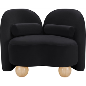Meridian Furniture Daphne Black Velvet Chair