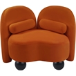 Meridian Furniture Daphne Cognac Velvet Chair