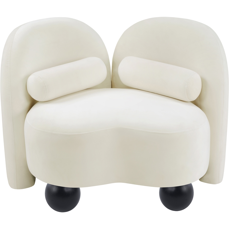 Meridian Furniture Daphne Cream Velvet Chair