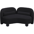 Meridian Furniture Daphne Black Velvet Loveseat