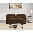 Meridian Furniture Daphne Brown Velvet Loveseat