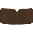 Meridian Furniture Daphne Brown Velvet Loveseat