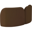 Meridian Furniture Daphne Brown Velvet Loveseat