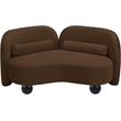 Meridian Furniture Daphne Brown Velvet Loveseat