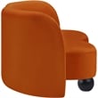 Meridian Furniture Daphne Cognac Velvet Loveseat