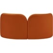 Meridian Furniture Daphne Cognac Velvet Loveseat