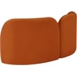 Meridian Furniture Daphne Cognac Velvet Loveseat