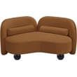 Meridian Furniture Daphne Saddle Velvet Loveseat
