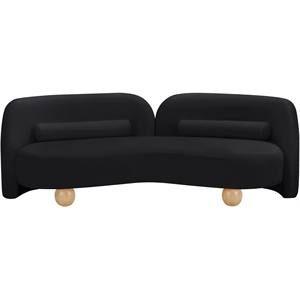 Meridian Furniture Daphne Black Velvet Sofa